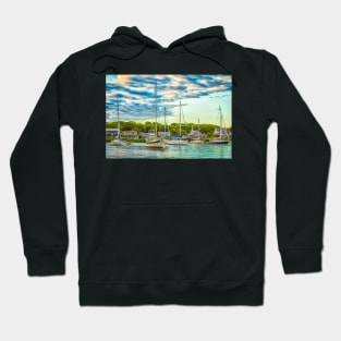 Falmouth Harbor Cape Cod Hoodie